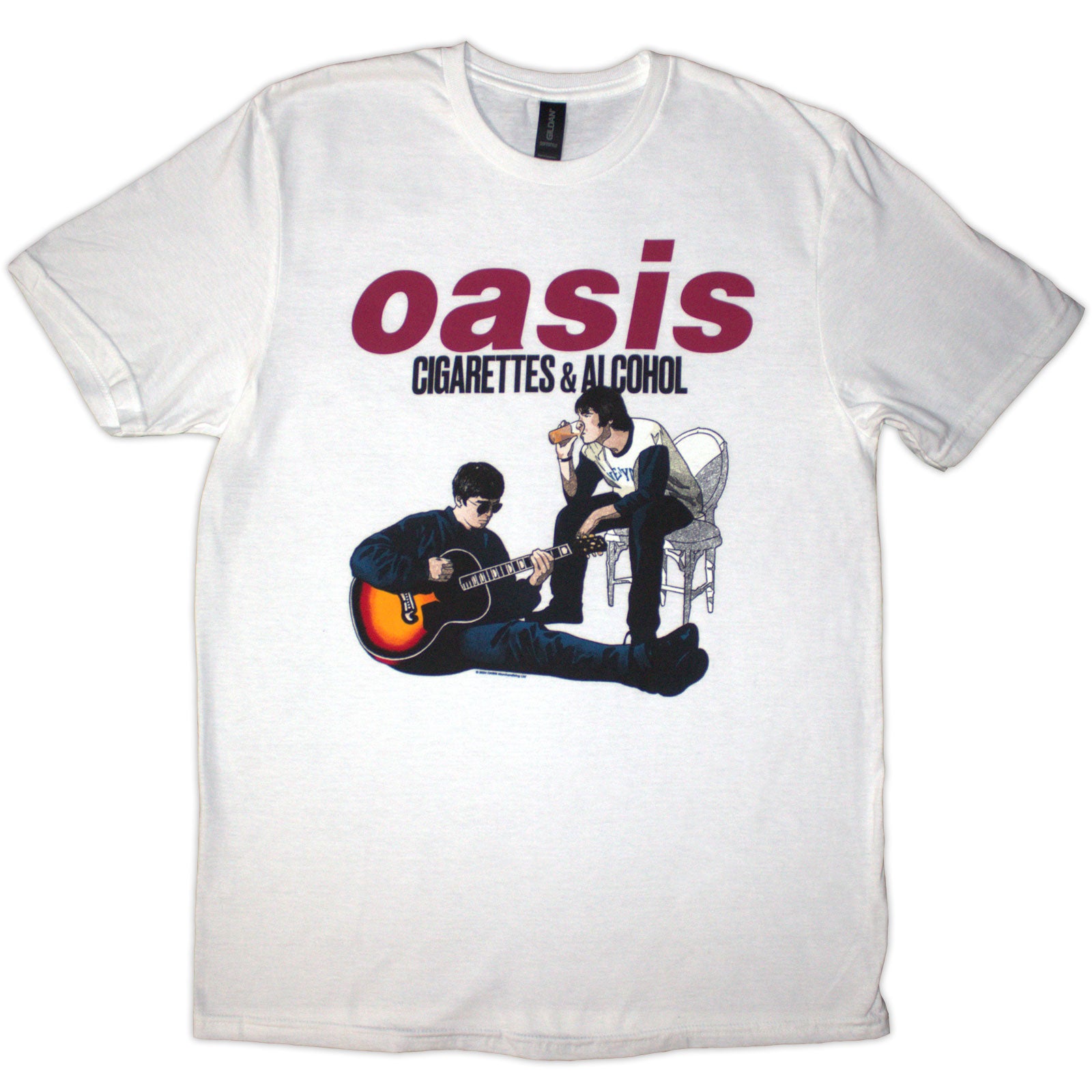 Oasis: Cigarettes & Alcohol Illustration T-Shirt
