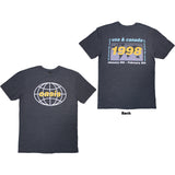 Oasis: 1998 World Tour - USA/Canada T-Shirt (Back Print)