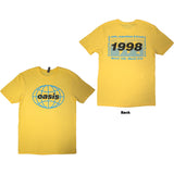 Oasis: 1998 World Tour - South America T-Shirt (Back Print)