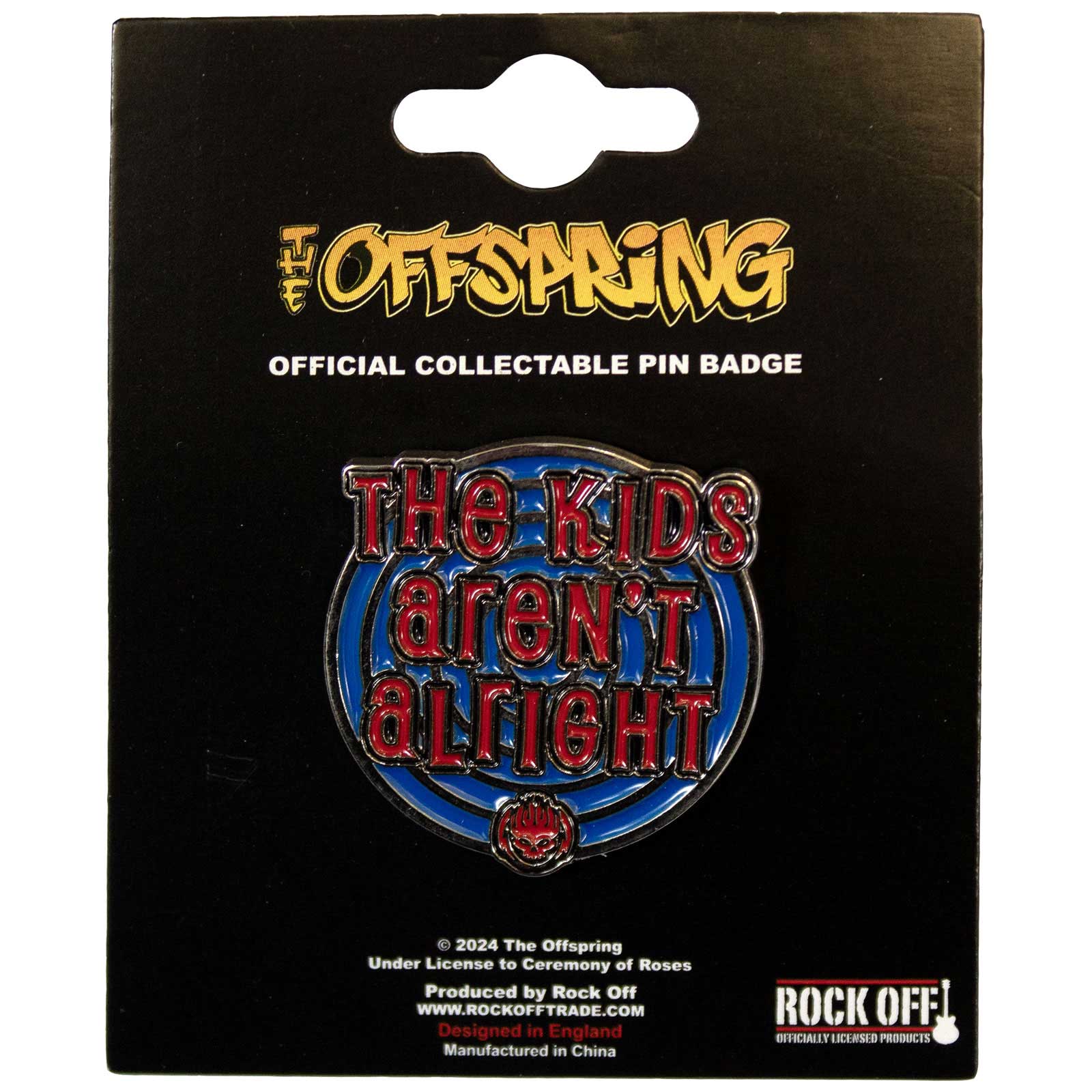 The Offspring: The Kids Aren't Alright Pin Badge