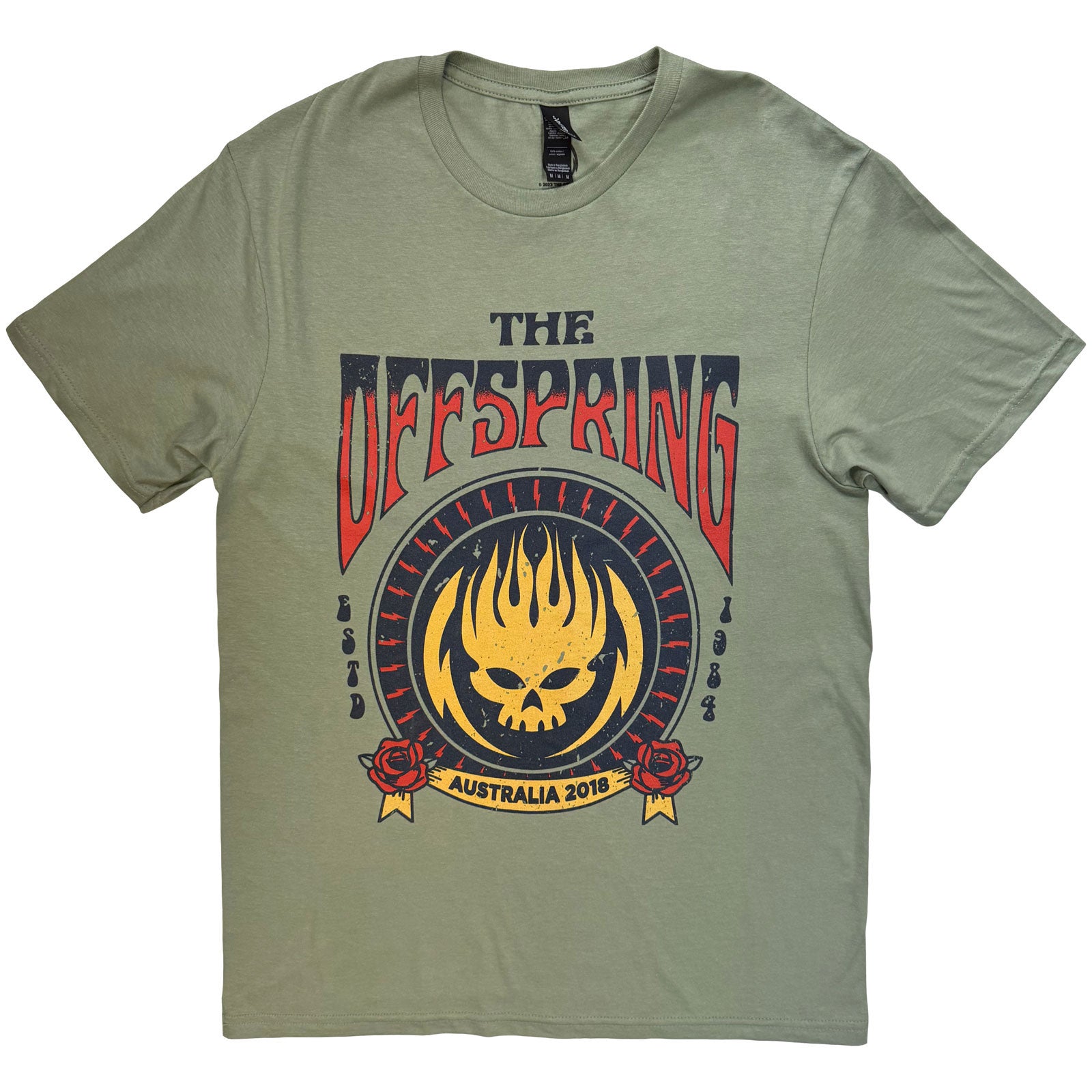 The Offspring: Australia 2018 T-shirt – officielt merchandise