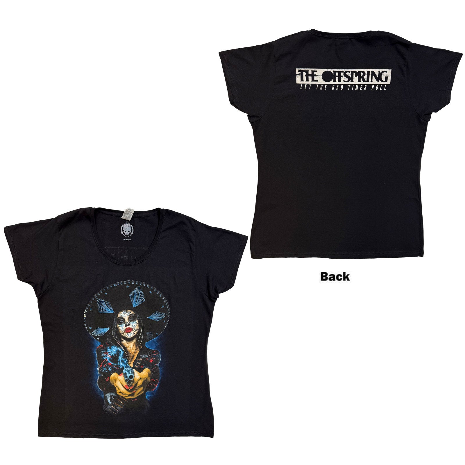 The Offspring: Bad Times T-Shirt (Kvinder) (Back Print)