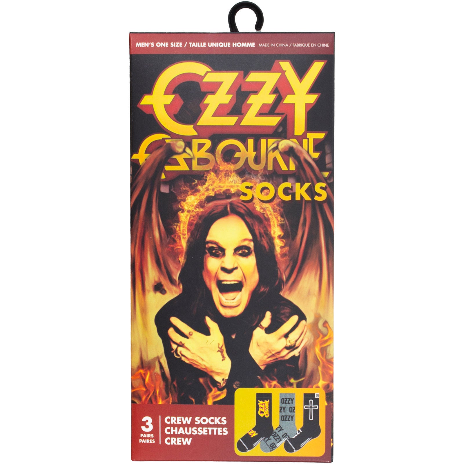 Ozzy Osbourne: Logos (Multicolour) (UK Size 6.5 - 11) Strømper – officielt merchandise