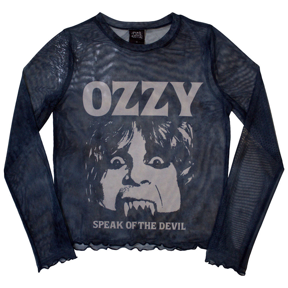 Ozzy Osbourne: Speak Of The Devil Crop Top (Kvinder) (Mesh)