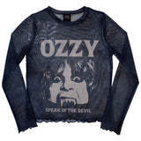 Ozzy Osbourne: Speak Of The Devil Crop Top (Kvinder) (Mesh)