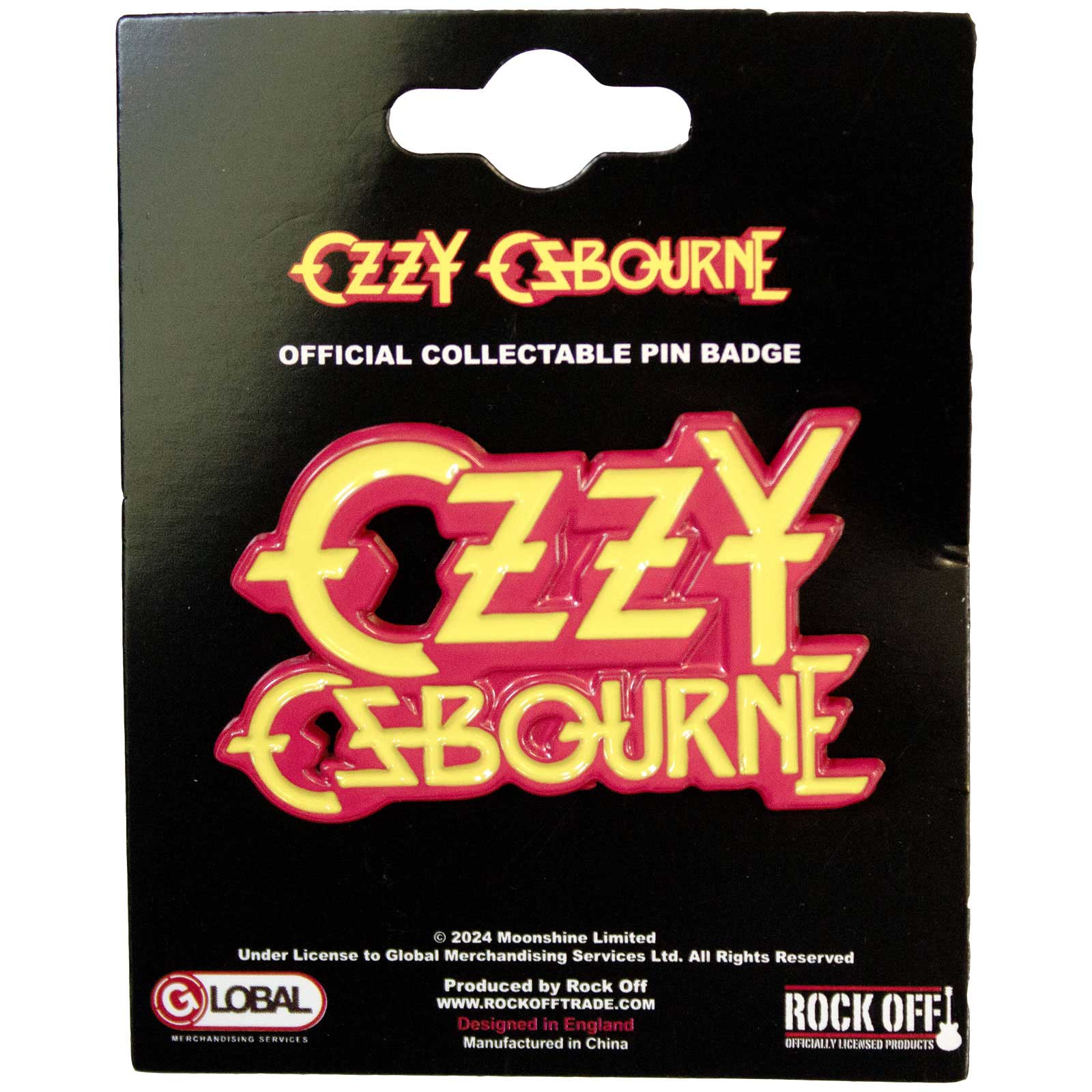 Ozzy Osbourne: Stacked Logo Pin Badge