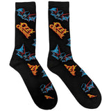 Ozzy Osbourne: Logos & Bats (UK Size 4 - 7) Strømper – officielt merchandise
