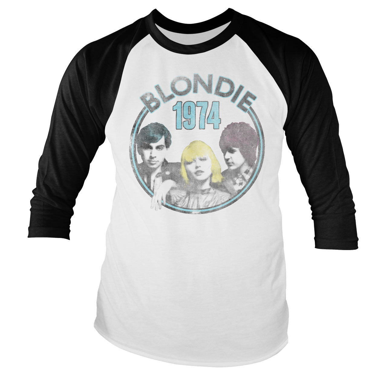 Blondie - Circular 1974 Baseball Long Sleeve Tee Baseball Long Sleeve Tee fra Blondie