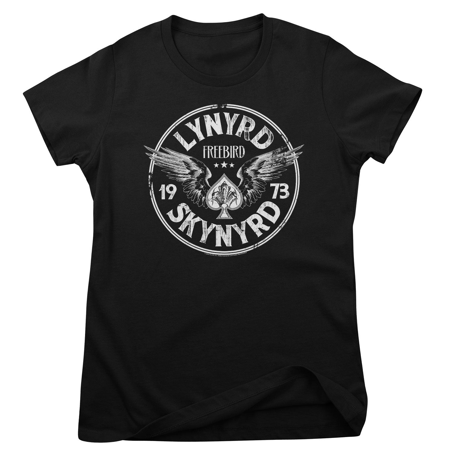 Lynyrd Skynyrd 1973 Circle Patch Girly Tee Girly Tee fra Lynyrd Skynyrd