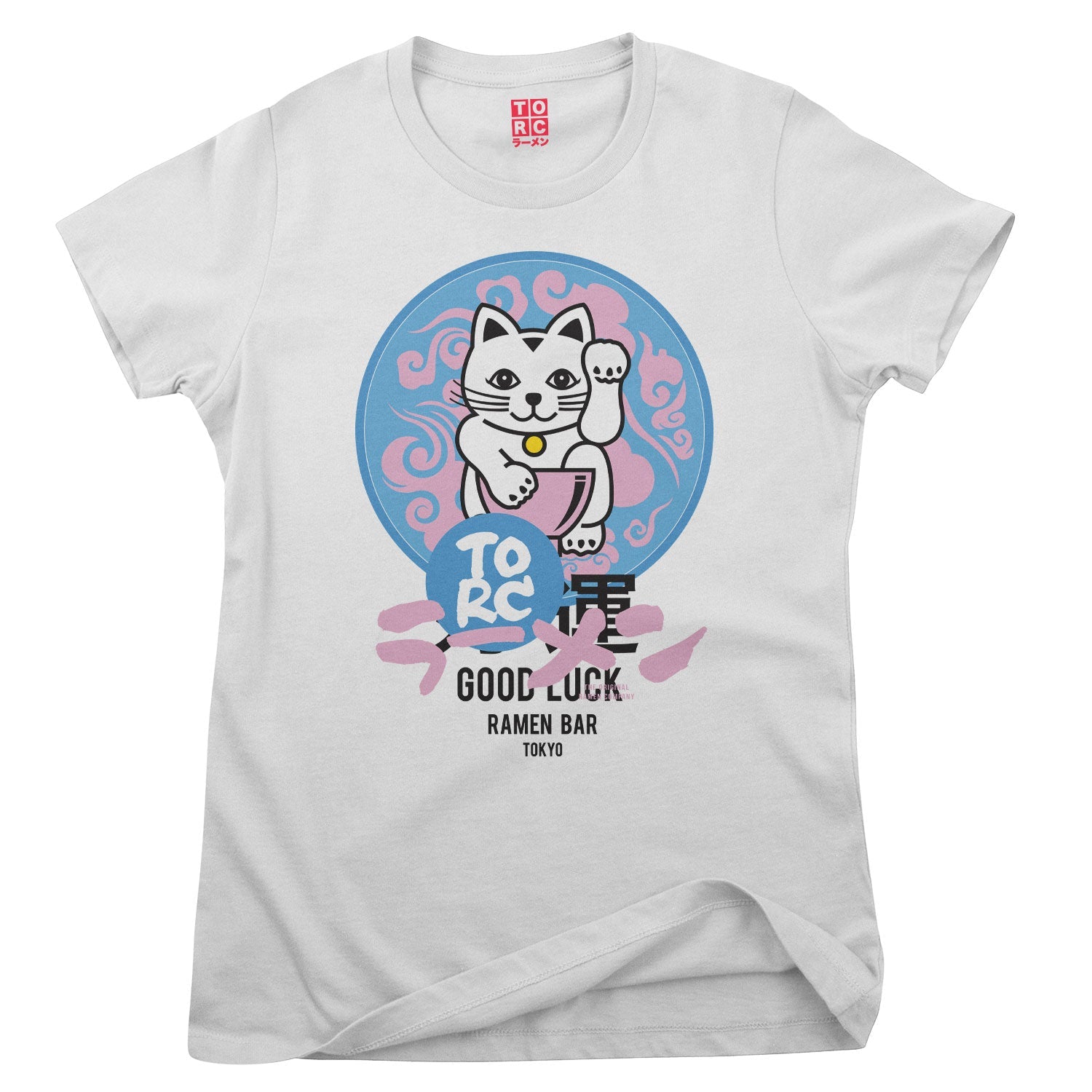 Lucky Cat Pastel Girly Tee