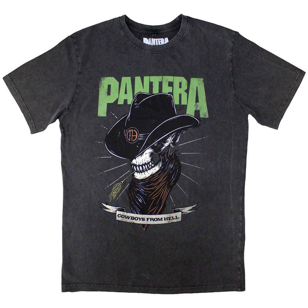 Pantera: Skeleton Cowboy Stone Wash T-Shirt (Stone Wash)