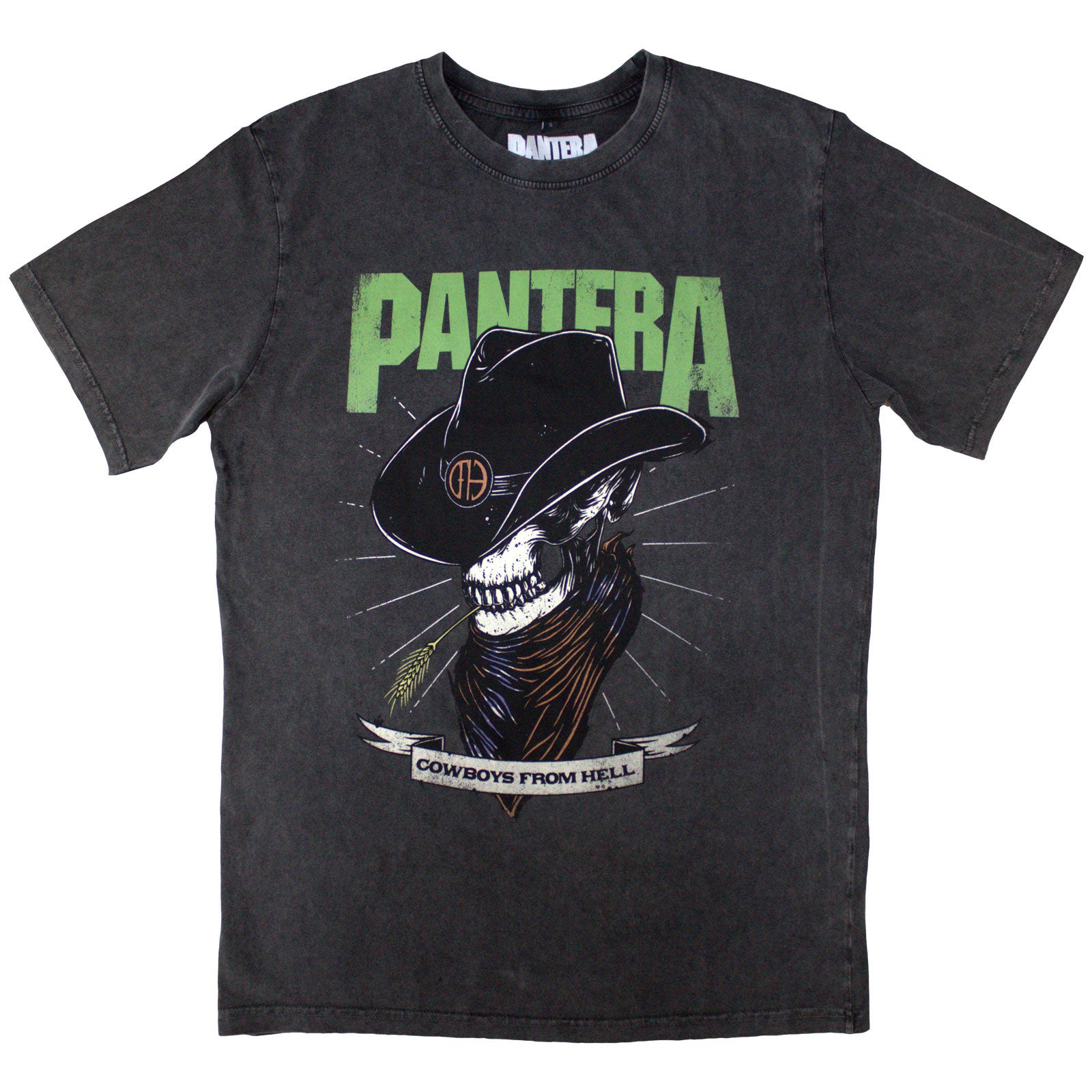 Pantera: Skeleton Cowboy Stone Wash T-Shirt (Wash)
