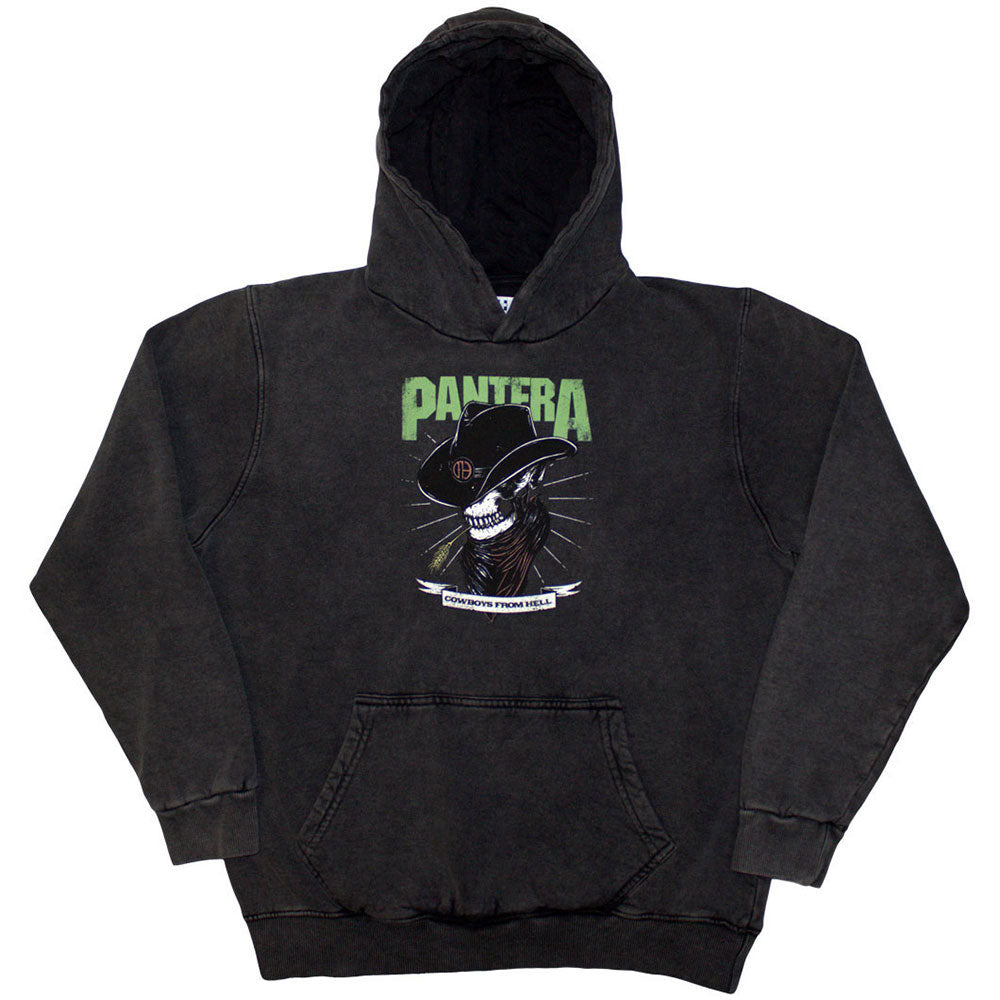 Pantera: Skeleton Cowboy Stone Wash Pullover Hoodie (Wash)