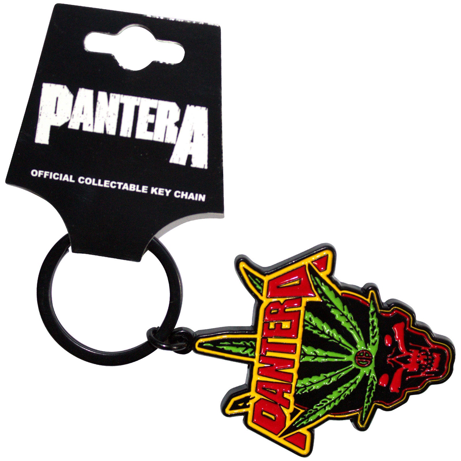 Pantera: Leaf Skull Keychain