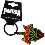 Pantera: Leaf Skull Keychain