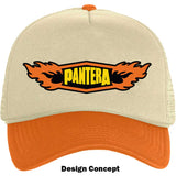Pantera Unisex Mesh Back Cap: Flames Logo
