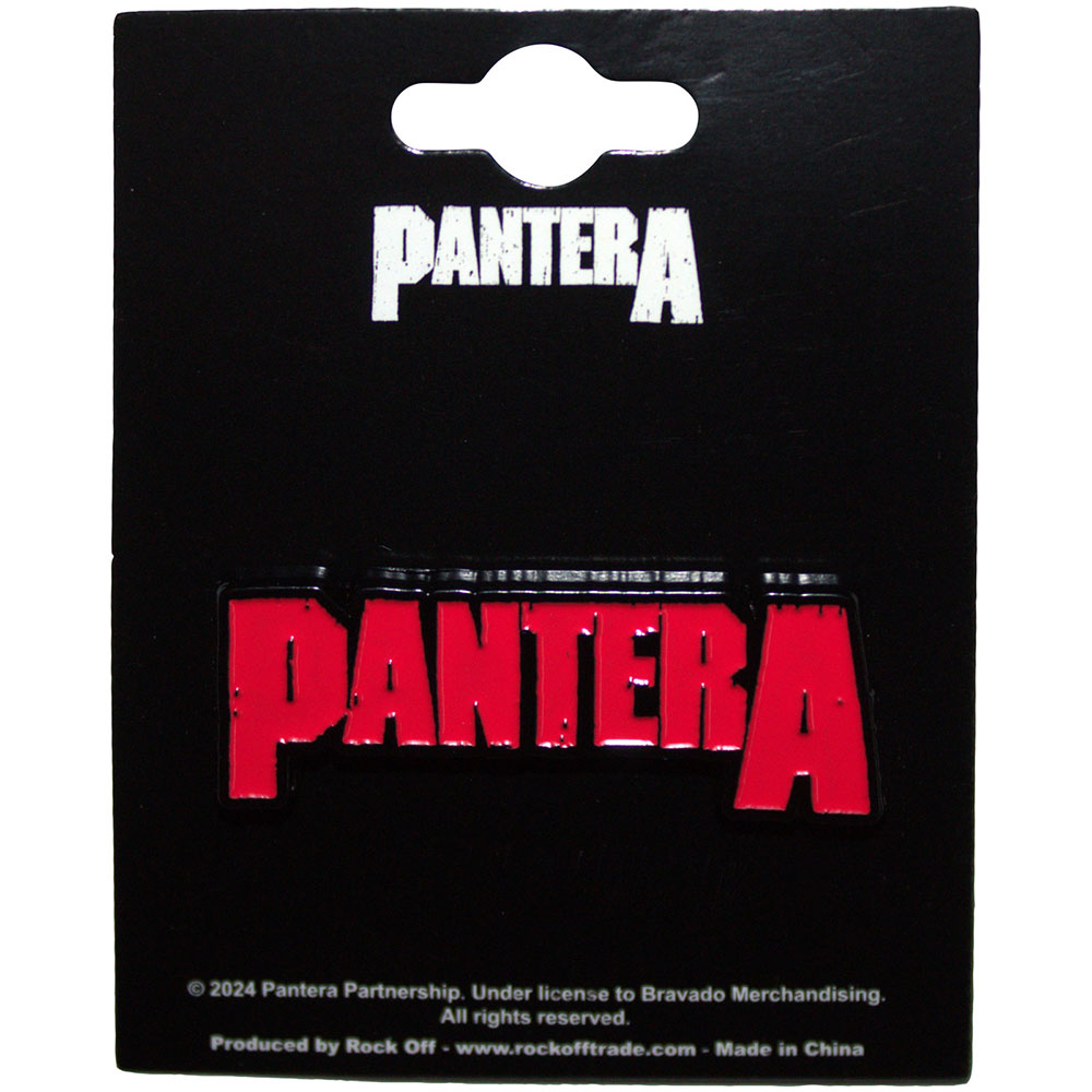 Pantera: Red Logo Pin Badge (Die Casting)