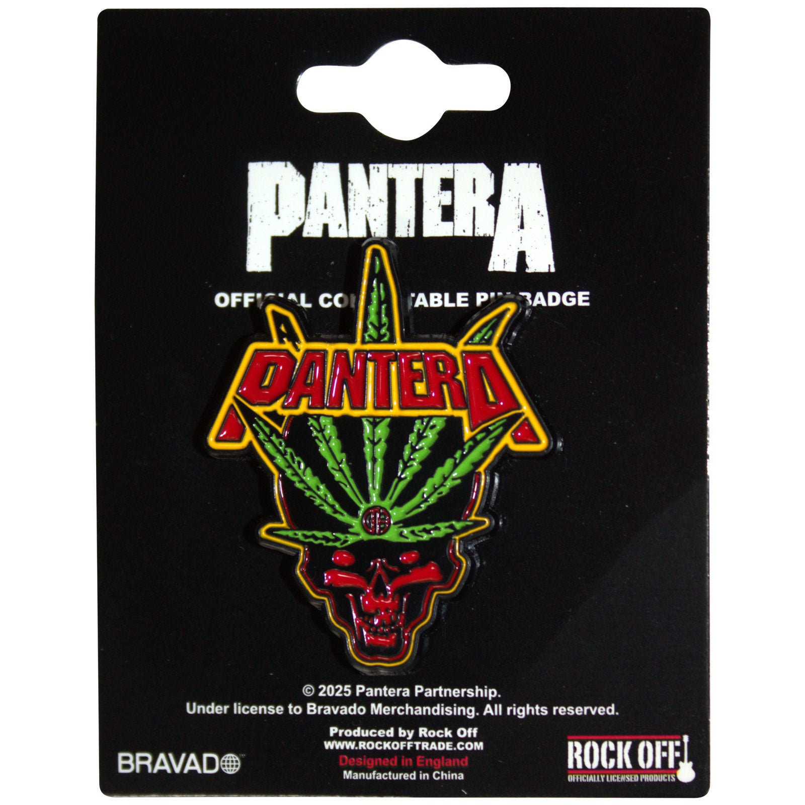 Pantera: Leaf Skull Pin Badge