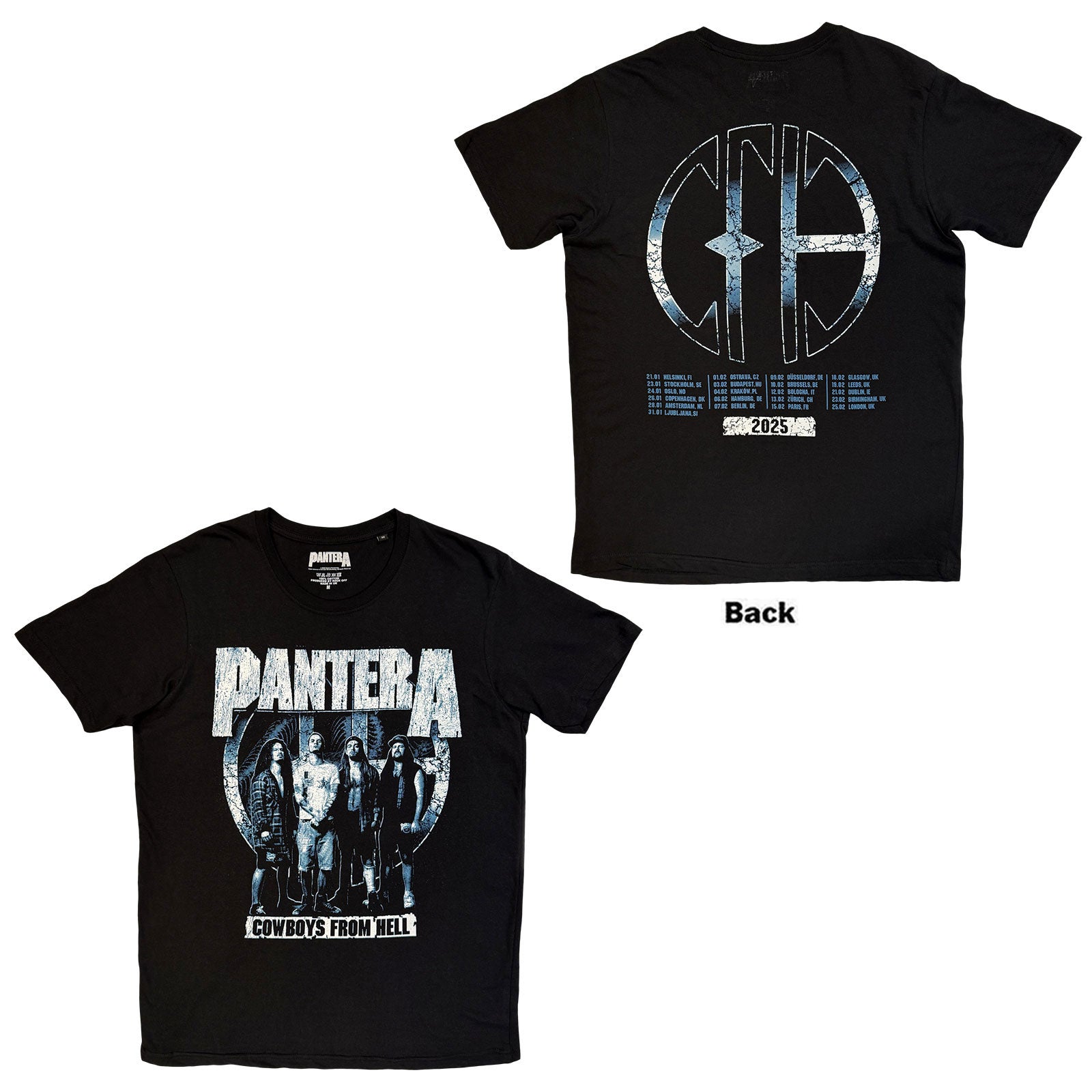 Pantera: Cowboys From Hell Tour '25 T-shirt – officielt merchandise