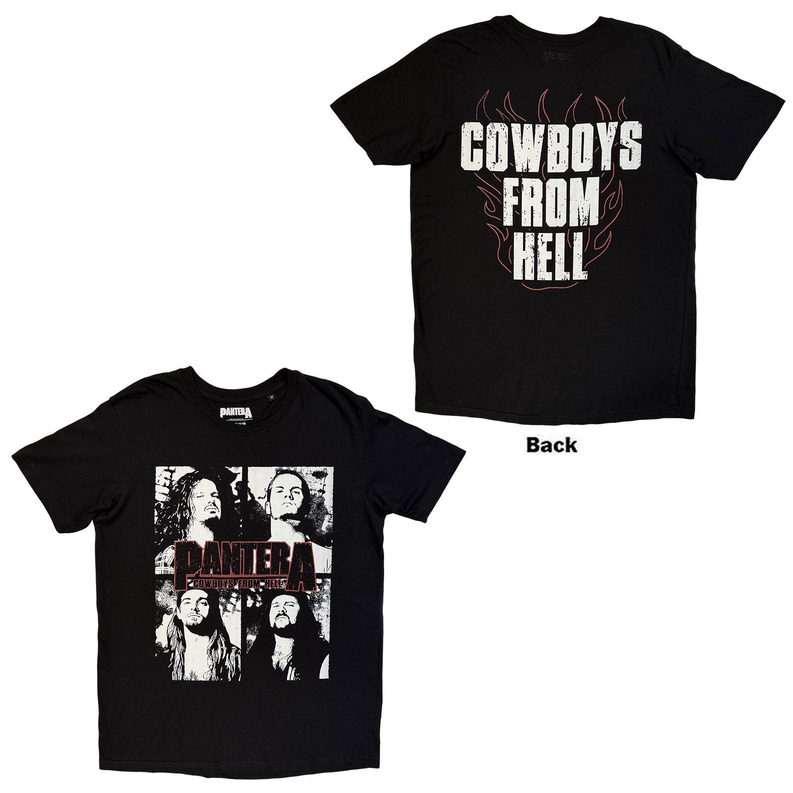 Pantera: Cowboys From Hell Flames T-shirt – officielt merchandise