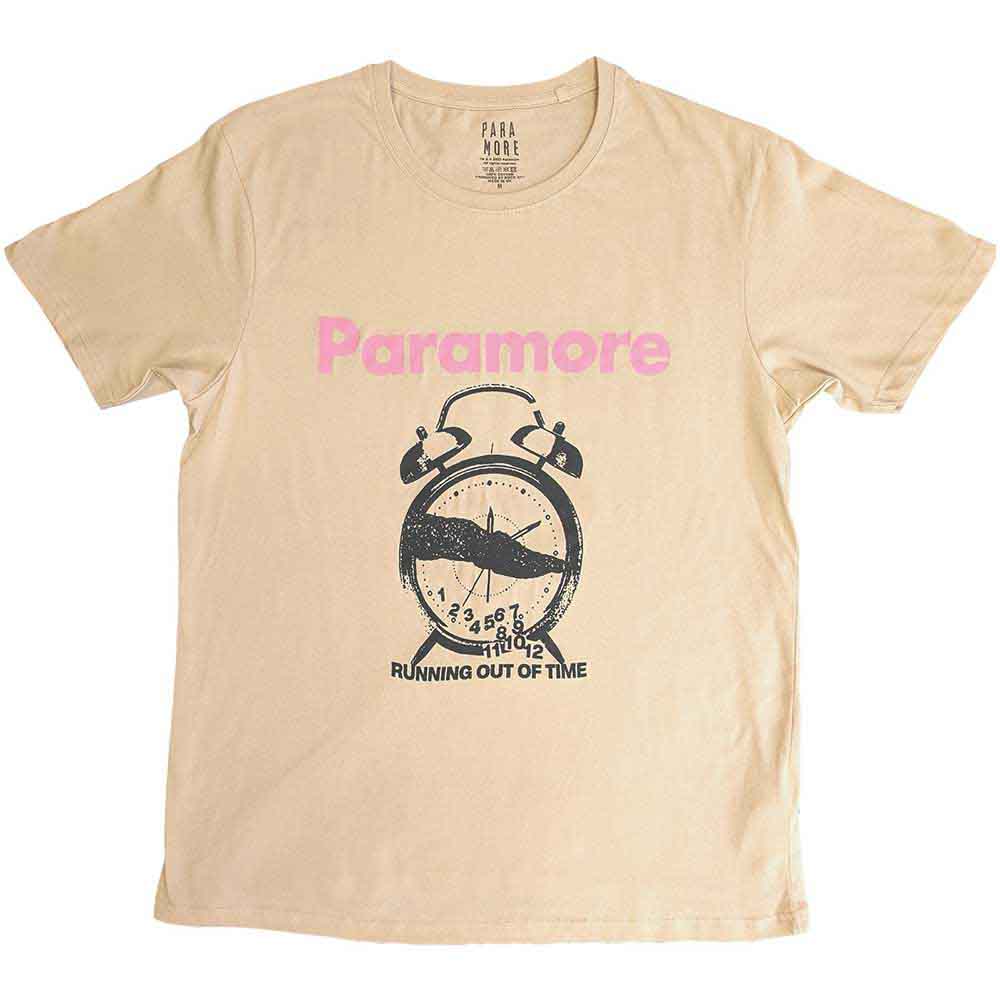 Paramore: Clock (Sand) T-shirt – officielt merchandise