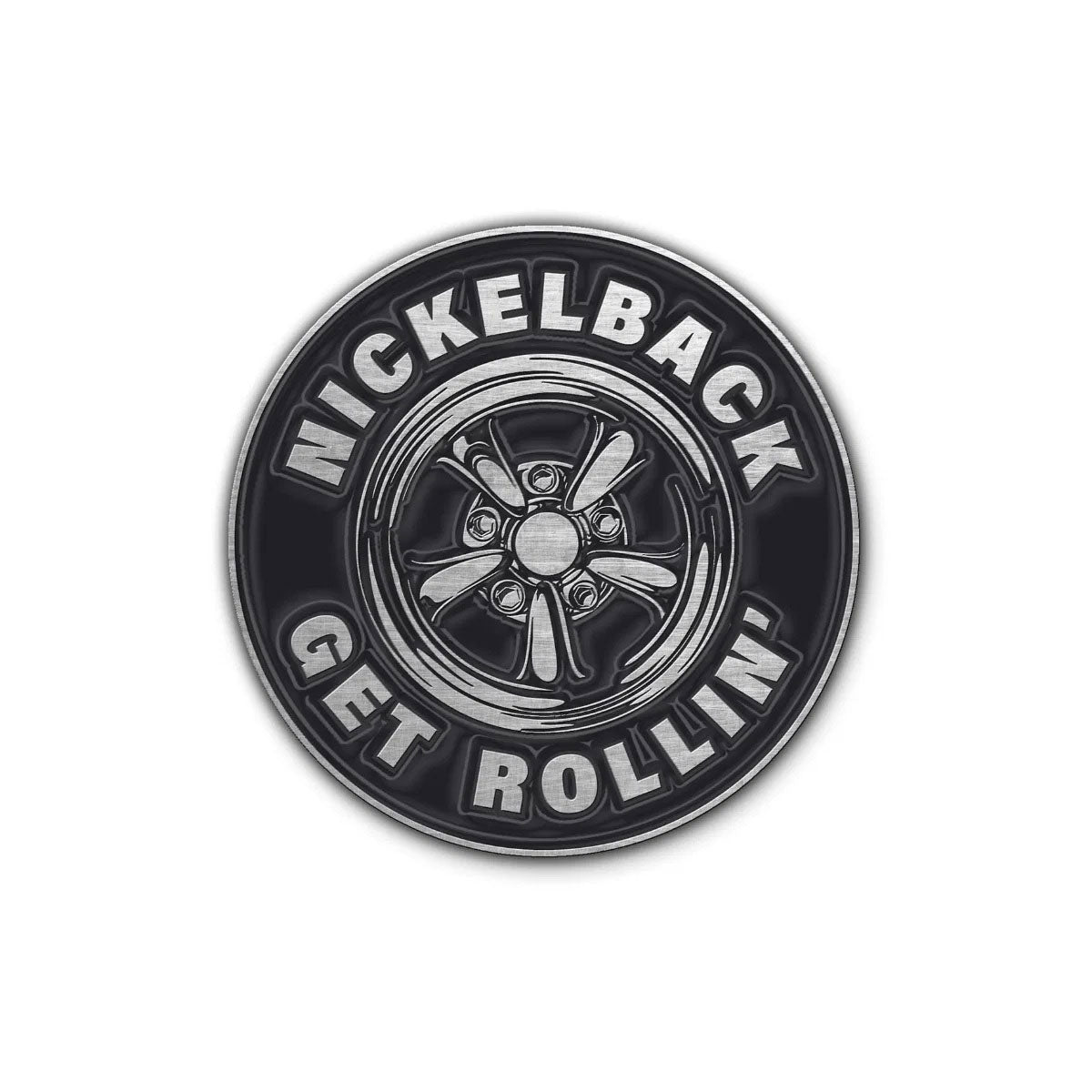 Nickelback: Get Rollin' Pin badge – officielt merchandise