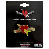 Tom Petty & The Heartbreakers: Flying Heart Pin Badge