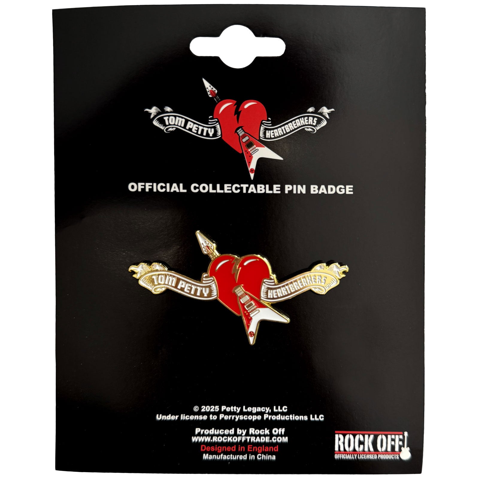 Tom Petty & The Heartbreakers: Heart Logo Pin Badge