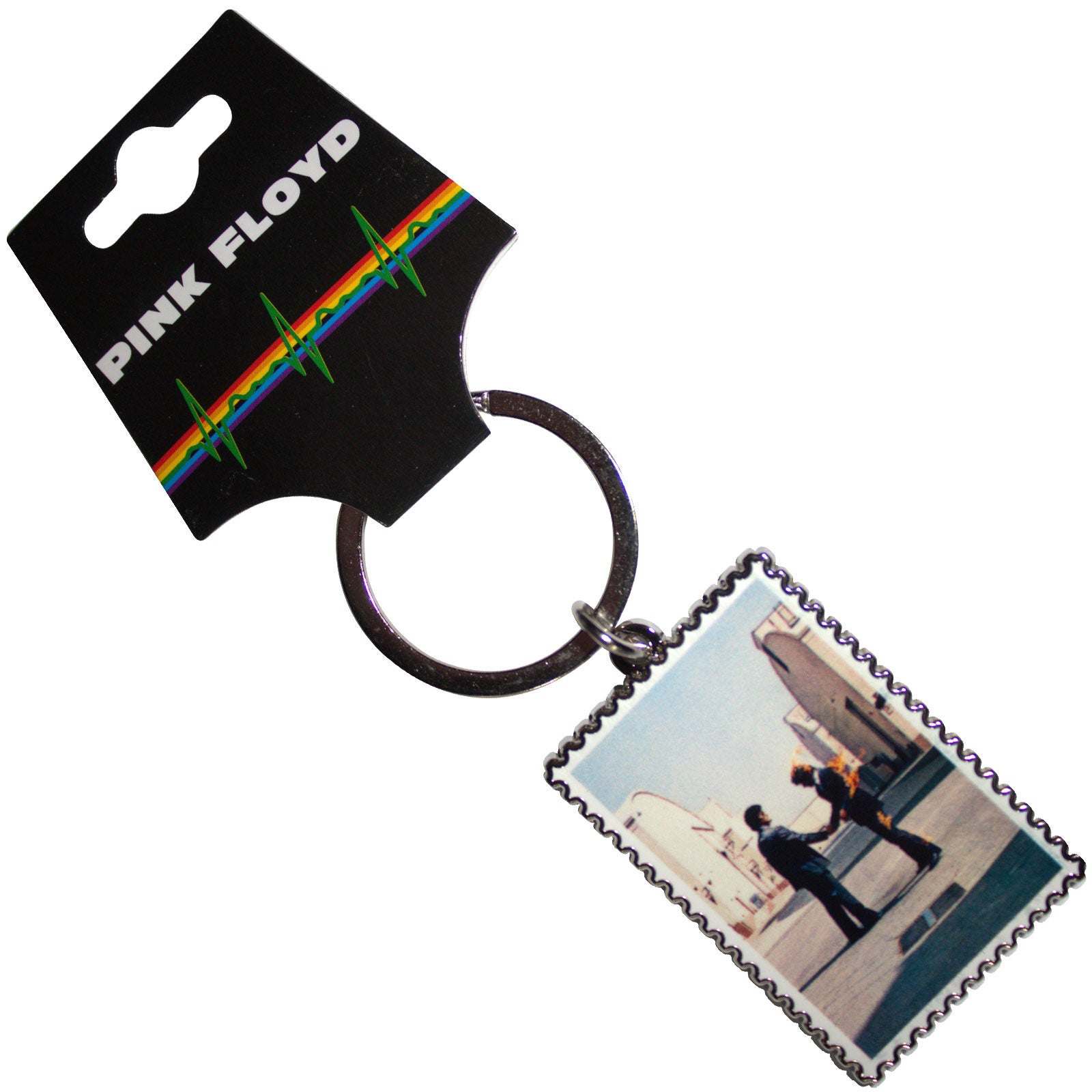 Pink Floyd: Wish You Were Here Stamp Keychain