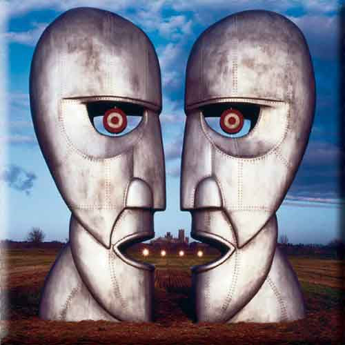 Pink Floyd: The Division Bell Metal Heads Magnet – officielt merchandise