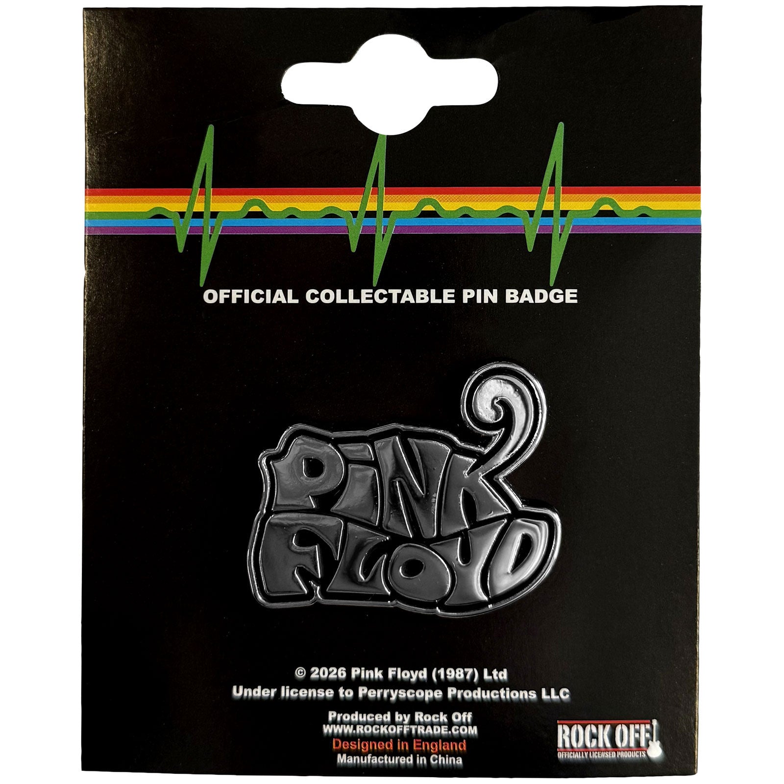 Pink Floyd: Swirl Logo Pin badge – officielt merchandise