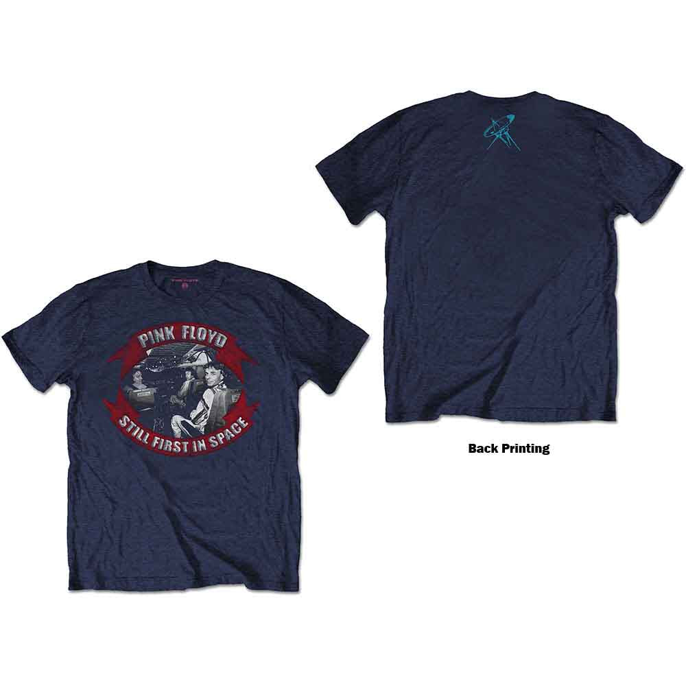 Pink Floyd: First In Space Vignette (Navy Blue) T-shirt – officielt merchandise