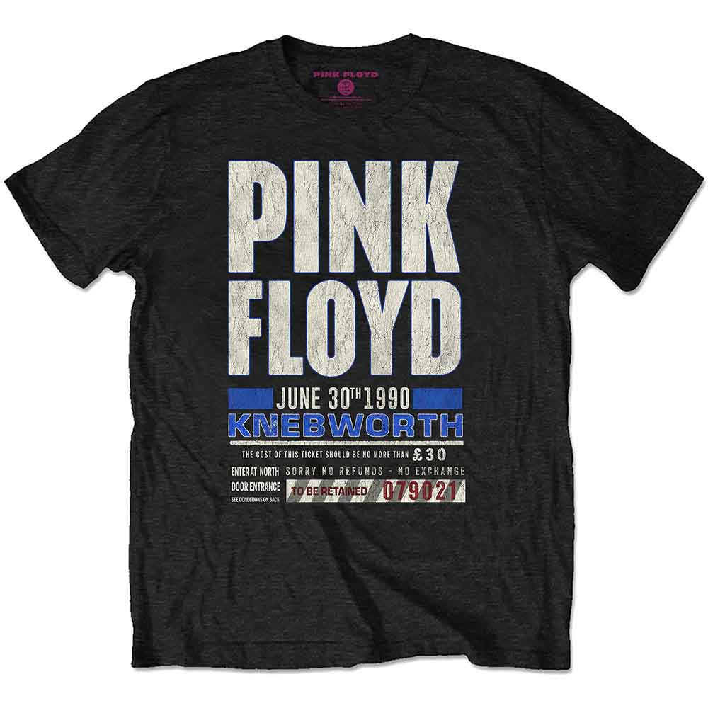 Pink Floyd: Knebworth '90 Blue T-shirt – officielt merchandise