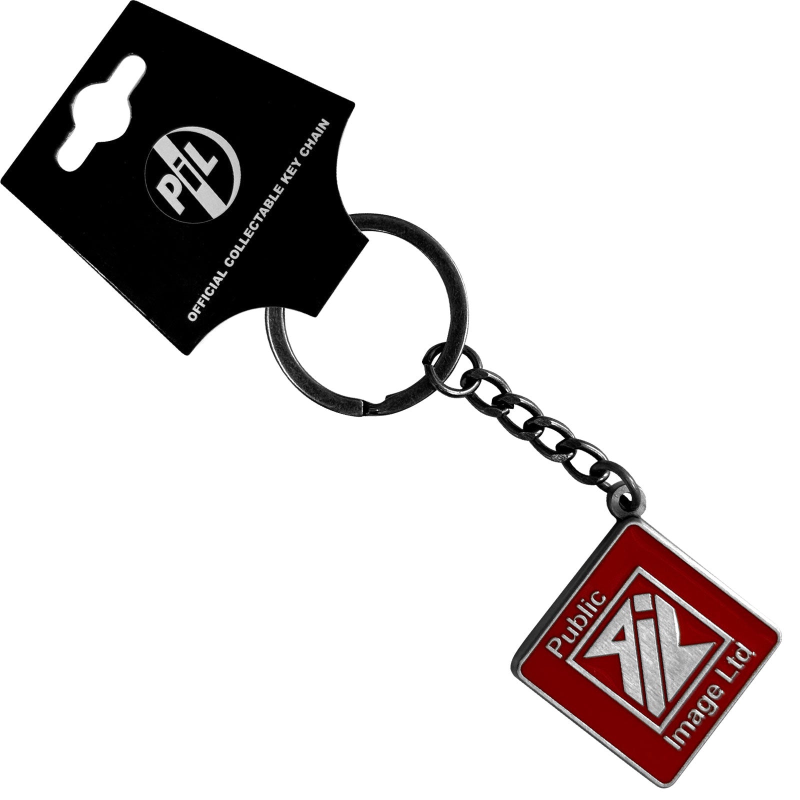 PIL (Public Image Ltd): New Logo Red Nøglering – officielt merchandise
