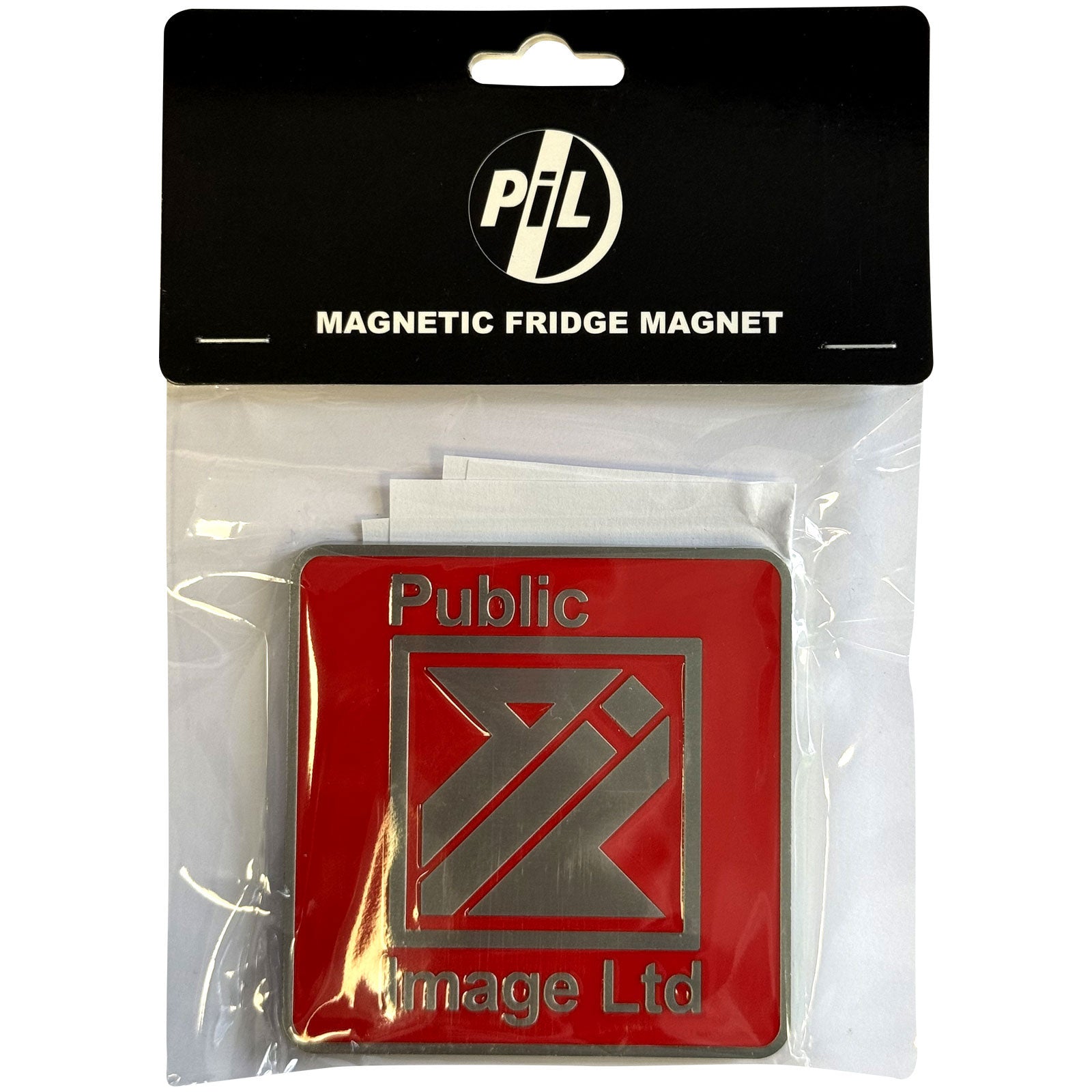PIL (Public Image Ltd): New Logo Red Magnet – officielt merchandise
