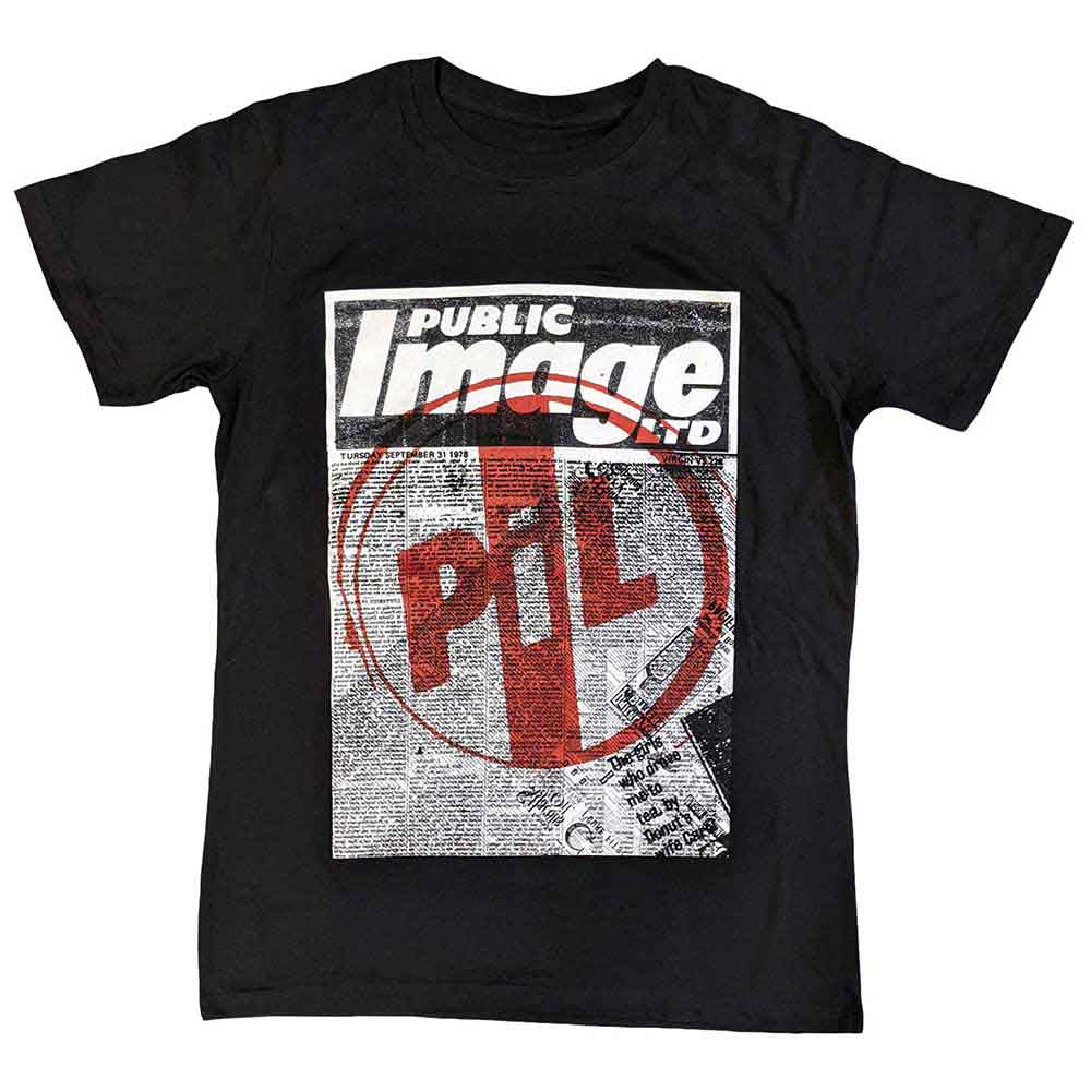 PIL (Public Image Ltd): Poster T-shirt – officielt merchandise