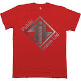 PIL (Public Image Ltd): Brushed Steel Logo & Text T-Shirt