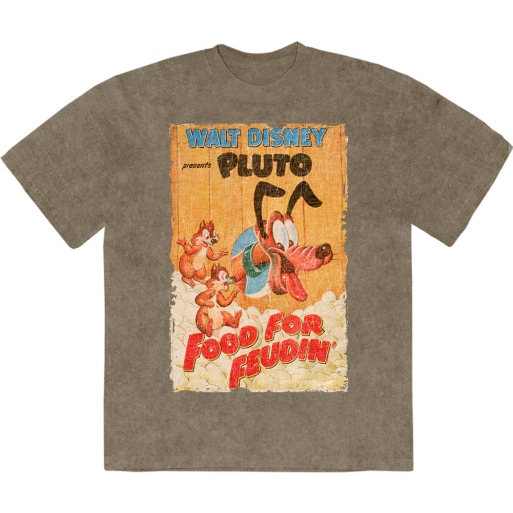 Disney: Pluto Food For Feudin' Stone Wash T-Shirt (Wash)