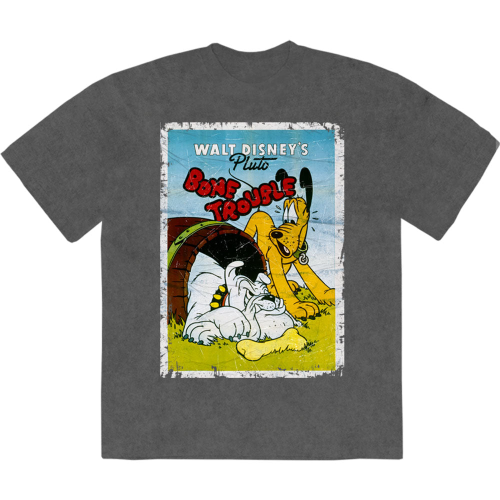 Disney: Pluto Bone Trouble Stone Wash T-Shirt (Wash)