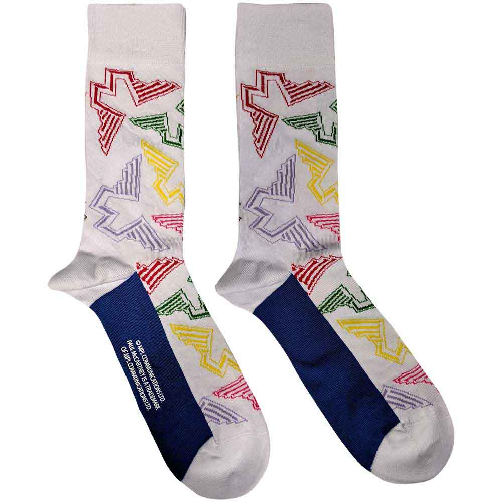 Paul McCartney: Wings Logos (UK Size 7 - 11) Strømper – officielt merchandise