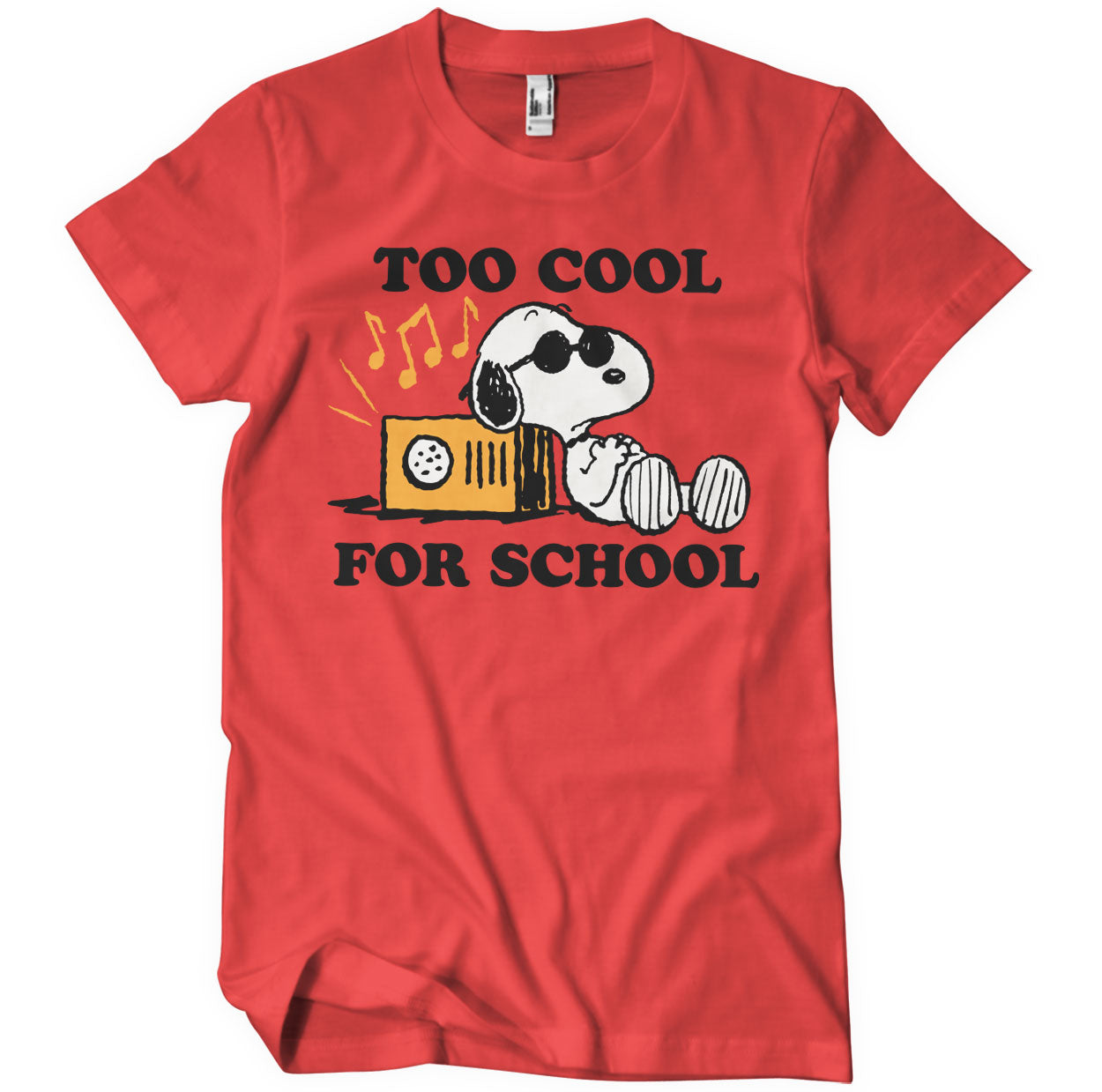 Snoopy - Too Cool For School T-Shirt T-Shirt fra Peanuts