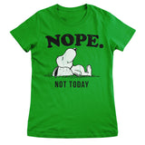 Nope. Not Today Girly Tee Girly Tee fra Peanuts