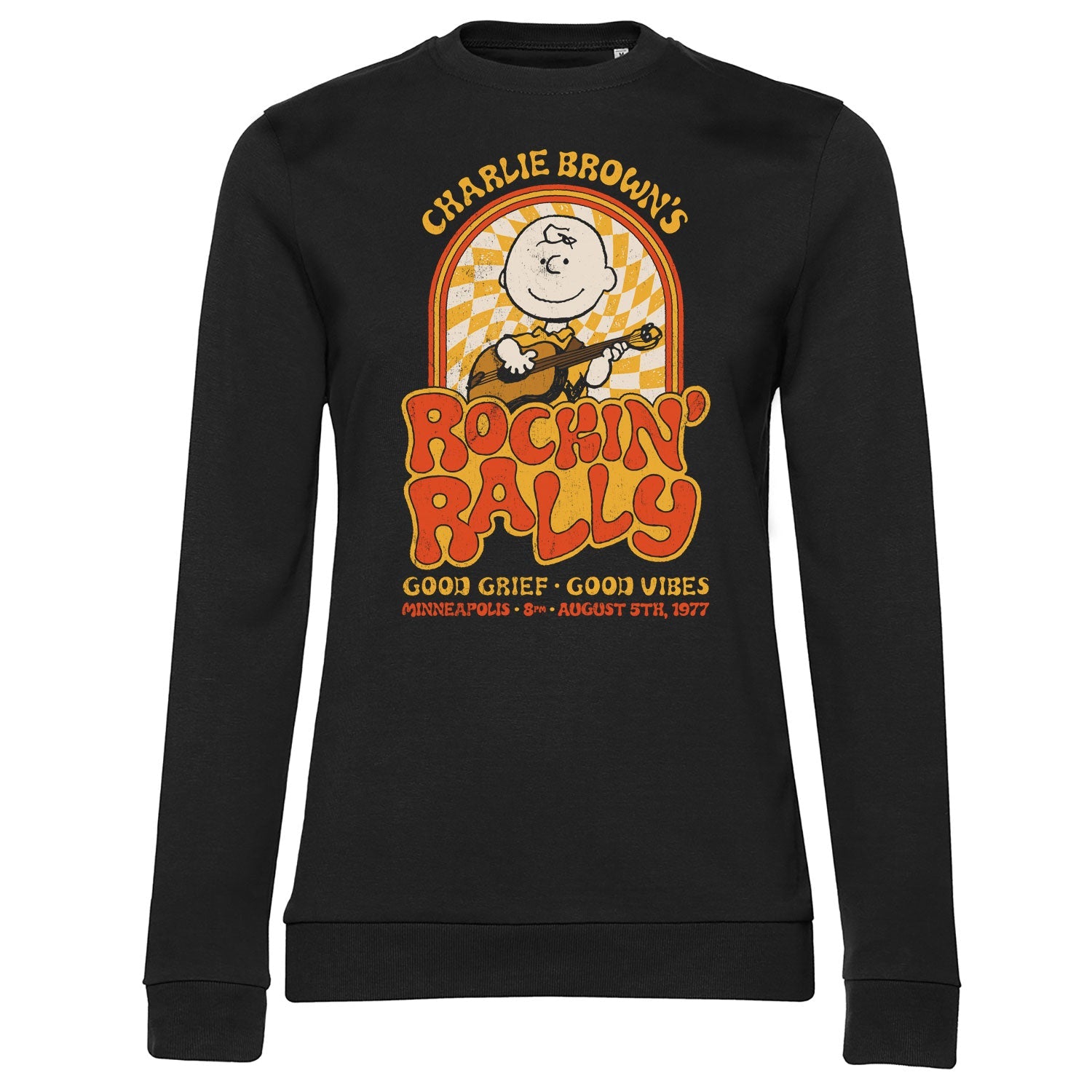 Charlie Bruns Rockin Rally Girly Sweatshirt Girly Sweatshirt fra Peanuts