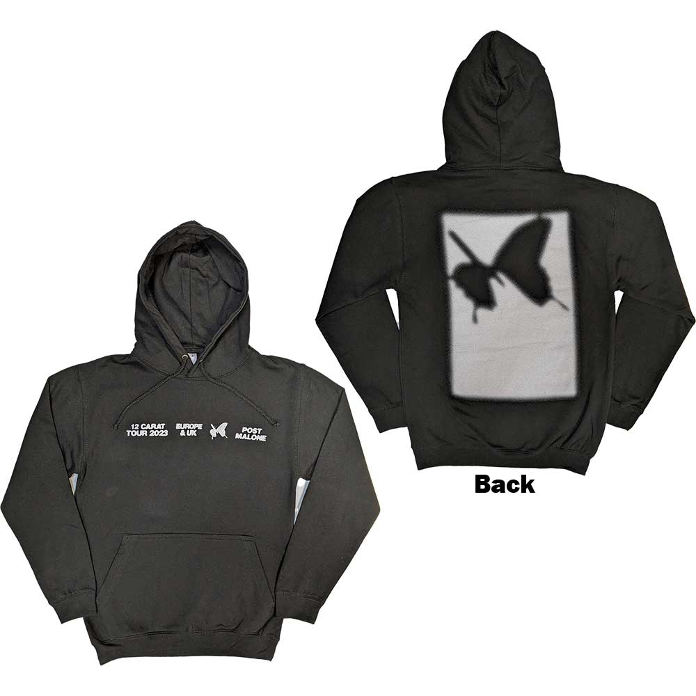Post Malone: Inverse Butterfly Pullover Hoodie (Back Print)