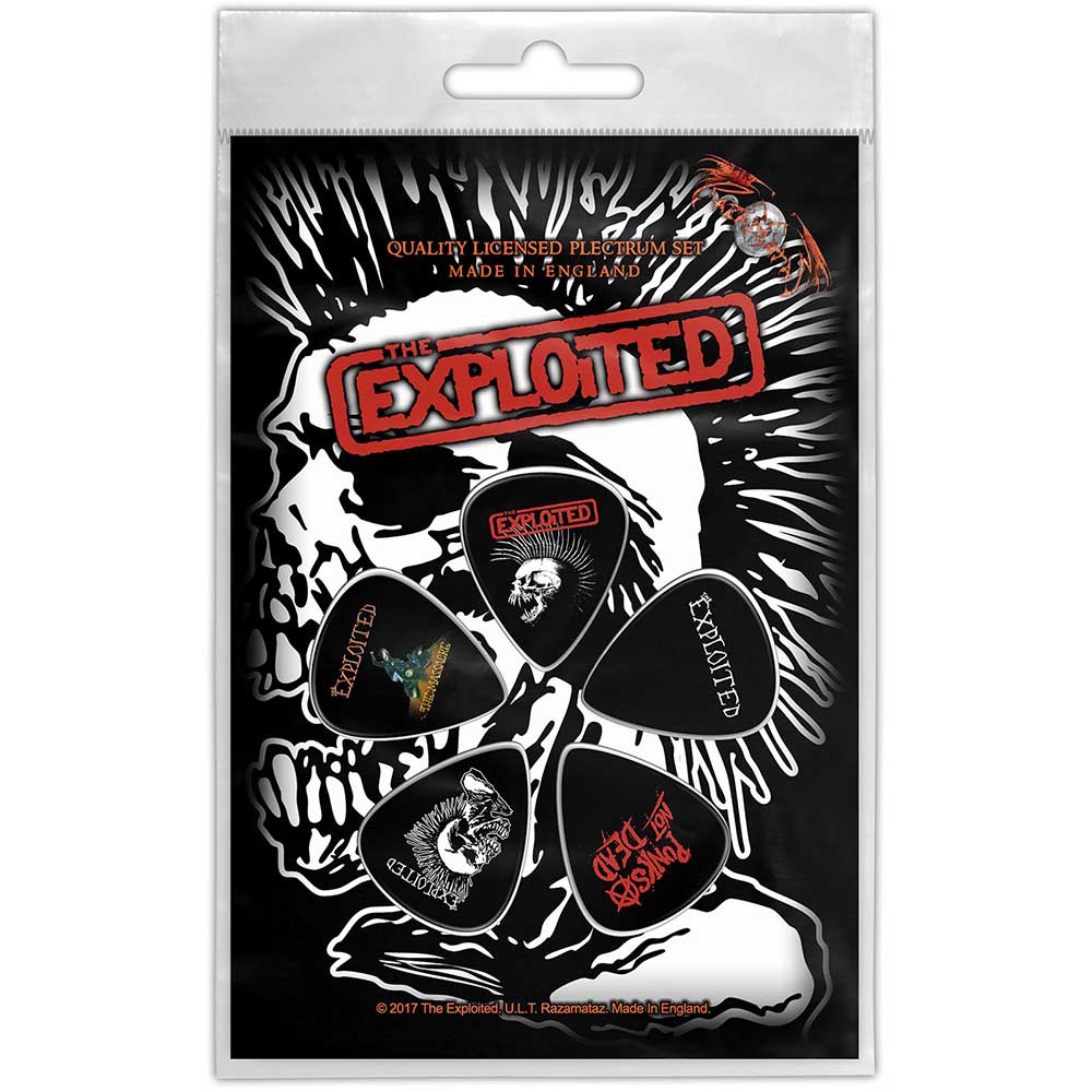 The Exploited: Skull Plectrum Pack