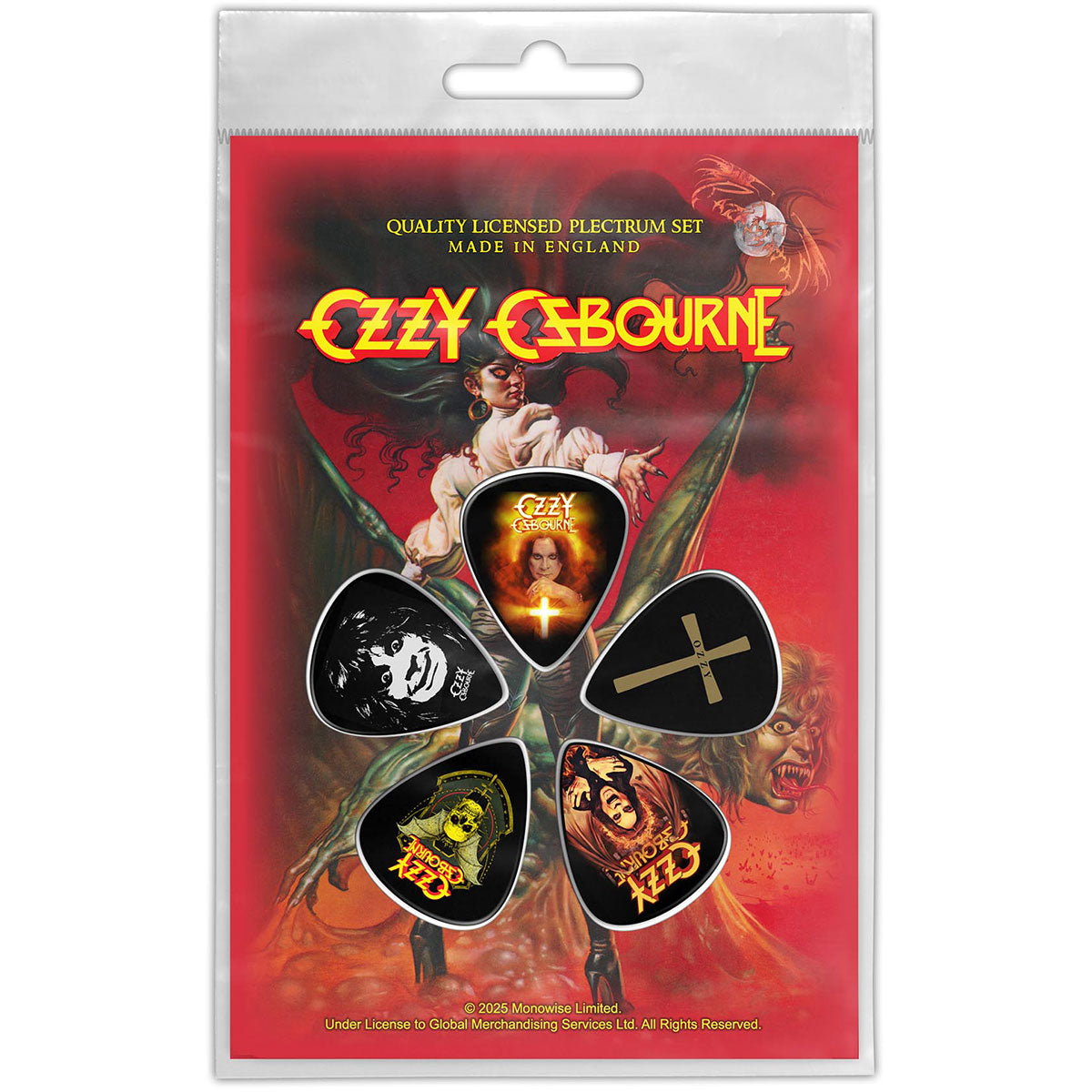 Ozzy Osbourne: The Ultimate Sin Plectrum – officielt merchandise