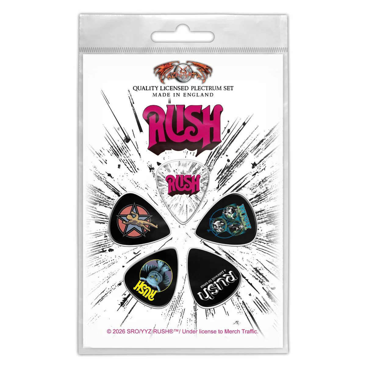 Rush: Rush Plectrum – officielt merchandise