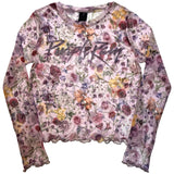 Prince: Purple Rain Logo Floral Long Sleeve – officielt merchandise