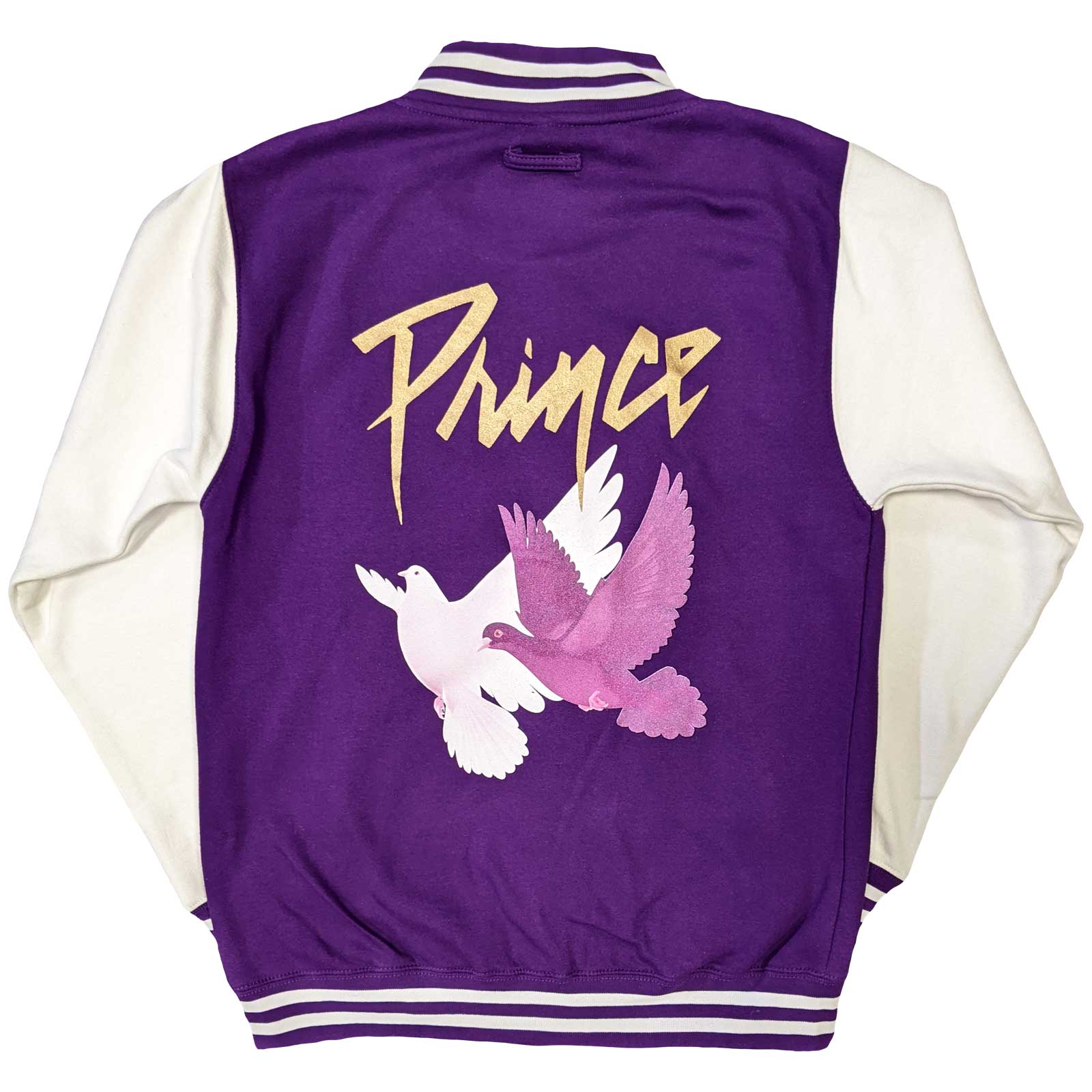 Prince Unisex Varsity Jakke: Doves (Back Print)
