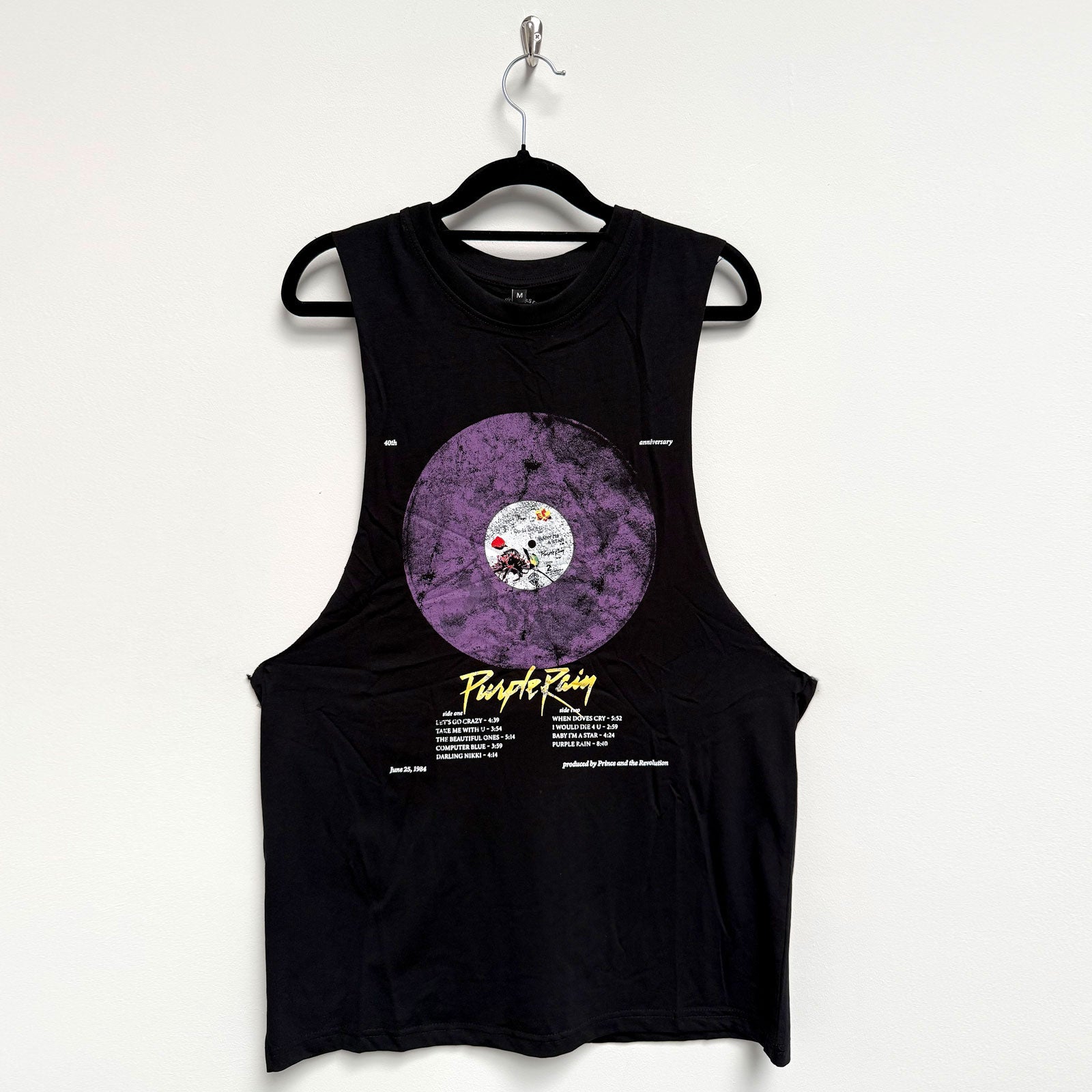Prince: Purple Rain Disc Vest T-Shirt